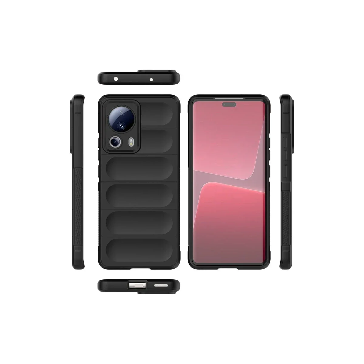 Xiaomi Mi 13 Lite Kılıf Optimum Silikon - Siyah görsel 2