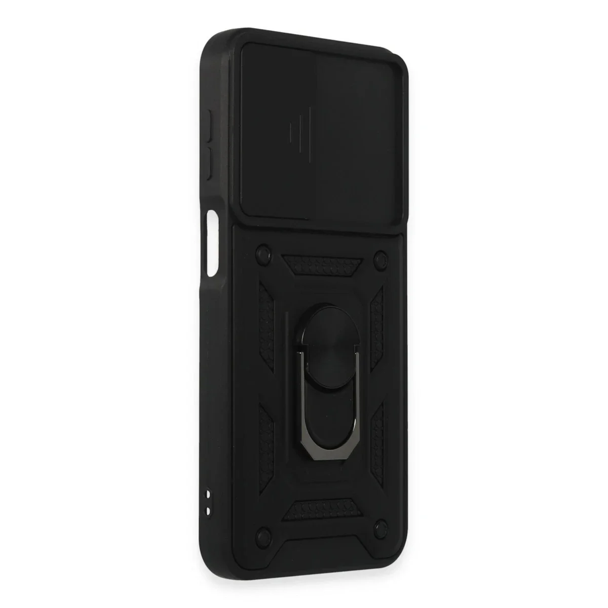 Samsung Galaxy M34 5G Kılıf Pars Lens Yüzüklü Silikon - Siyah görsel 3