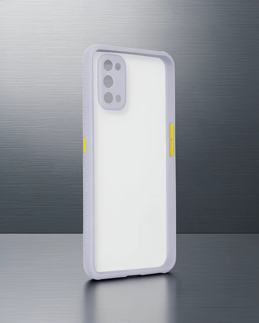 Realme 7 Pro Kılıf Miami Şeffaf Silikon - Lila