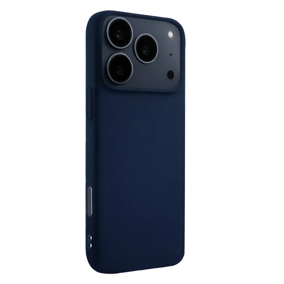 Apple iPhone 17 Pro Max Nano içi Kadife Silikon - Lacivert görsel 3