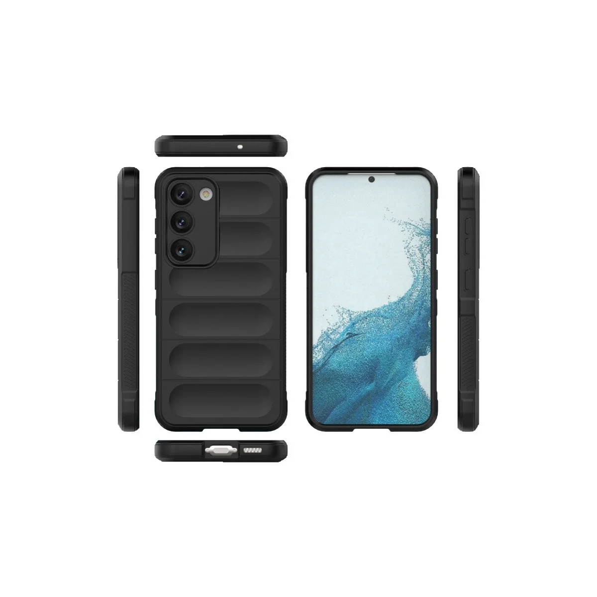 Samsung Galaxy S23 Plus Kılıf Optimum Silikon - Siyah görsel 3