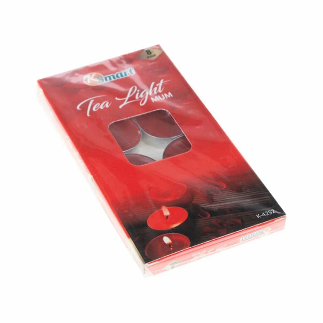 8'li Kırmızı Tea Light Mum