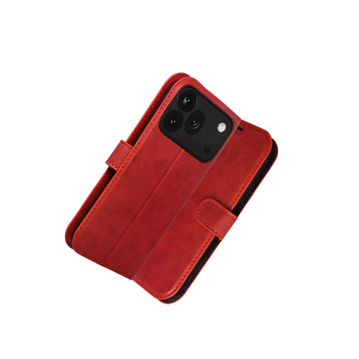 Huawei Honor 600 Pro Trend S Plus Kapaklı Kılıf - Kırmızı görsel 3