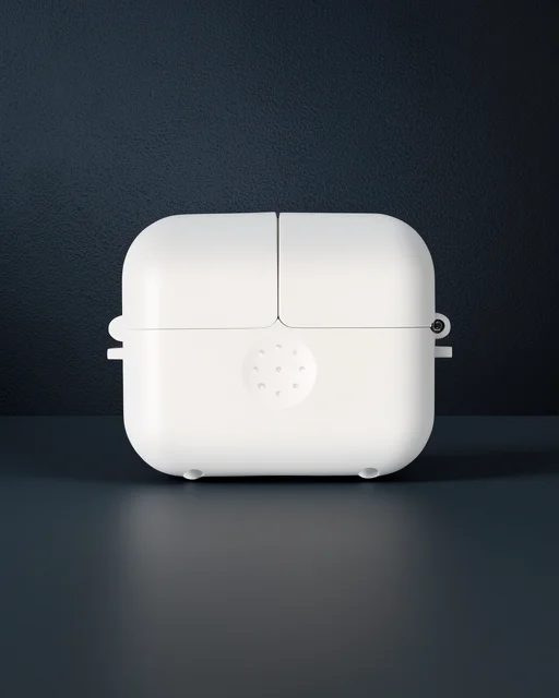 Apple Airpods 3 (3.nesil) Basmalı Kılıf - Beyaz