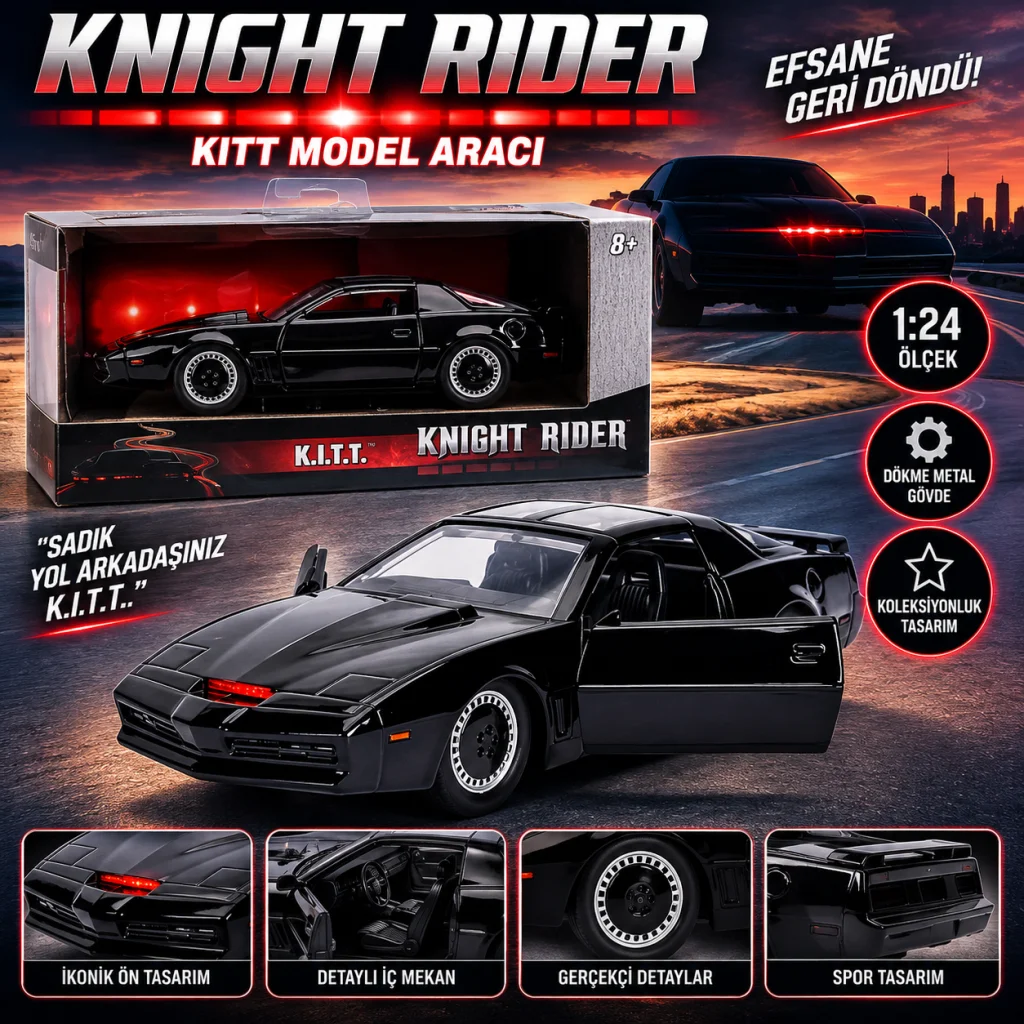 Knight Rider Kitt Model Aracı görsel 4
