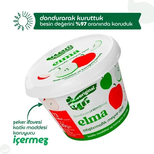 Original Elma Atıştırmalık Meyve Cipsi 20gr görsel 5