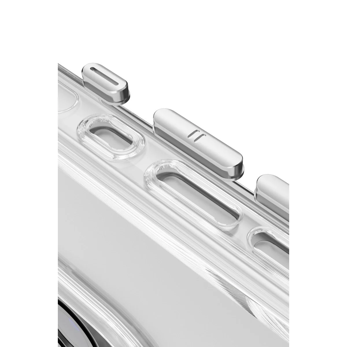 Joko Apple İphone 15 Pro Max Gleam Pc Sert Magsafe Kılıf - Şeffaf-siyah görsel 3