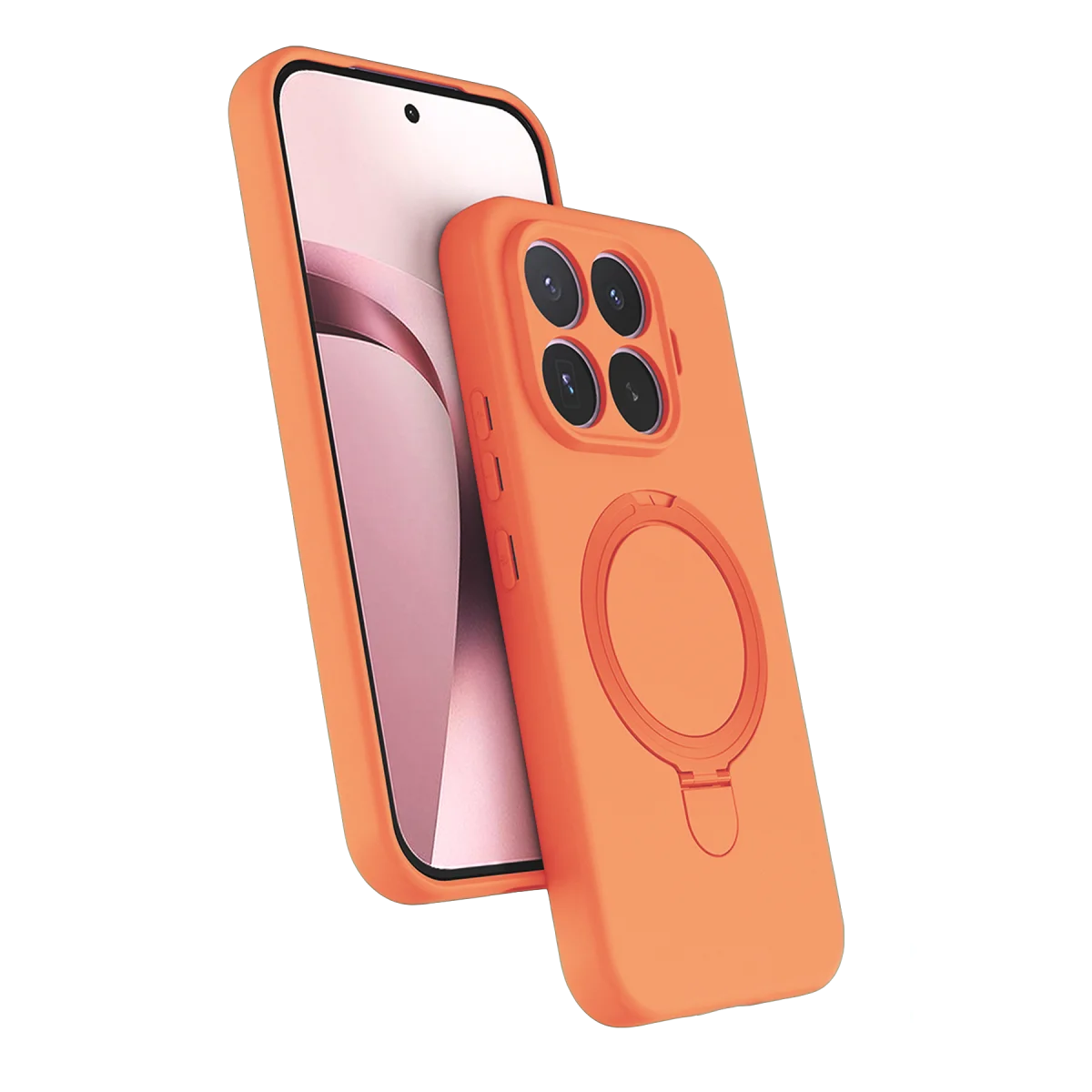 Xiaomi Mi 17T Pro Regal Magsafe Standlı Kapak - Turuncu