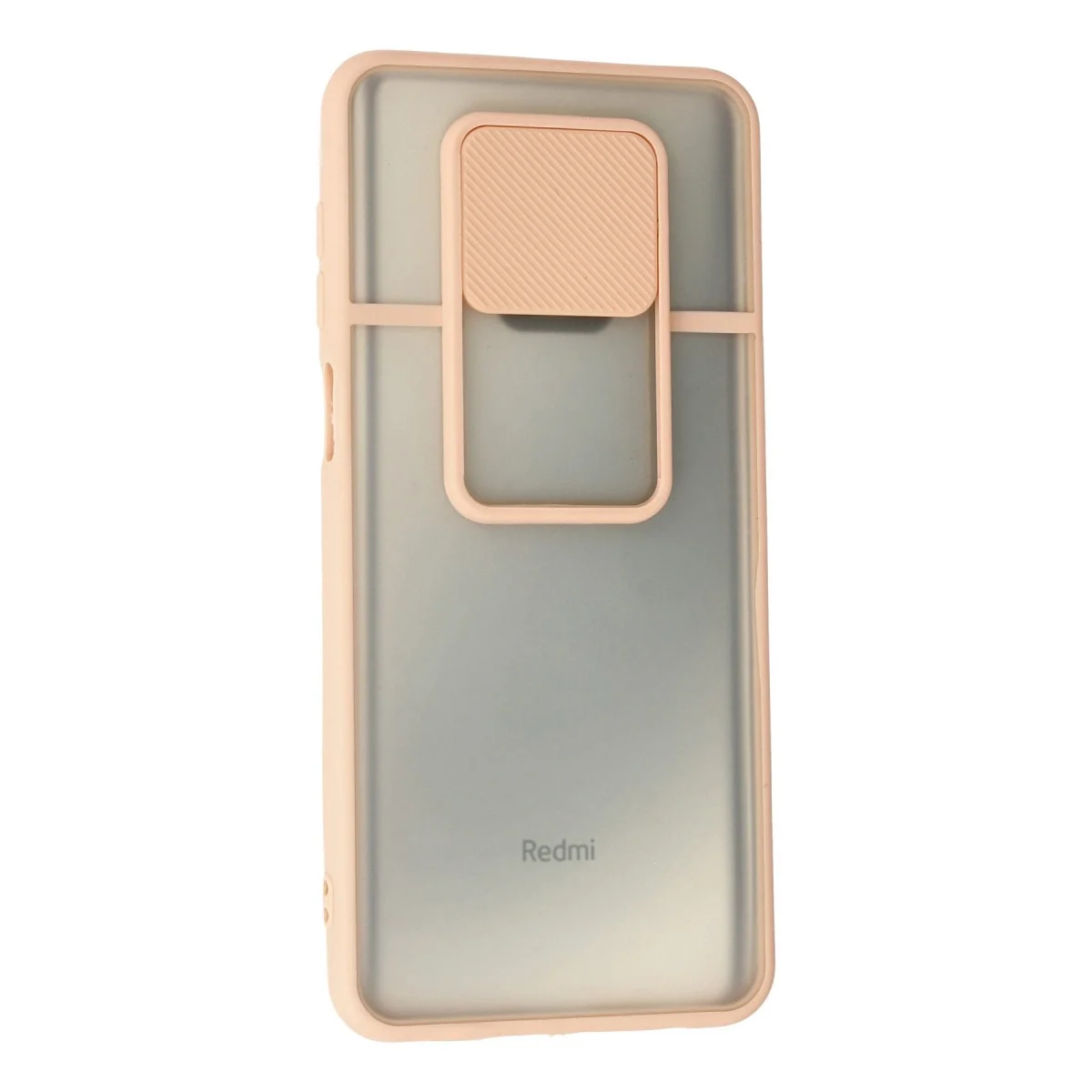 Xiaomi Redmi Note 9 Pro Kılıf Palm Buzlu Kamera Sürgülü Silikon - Pembe görsel 3