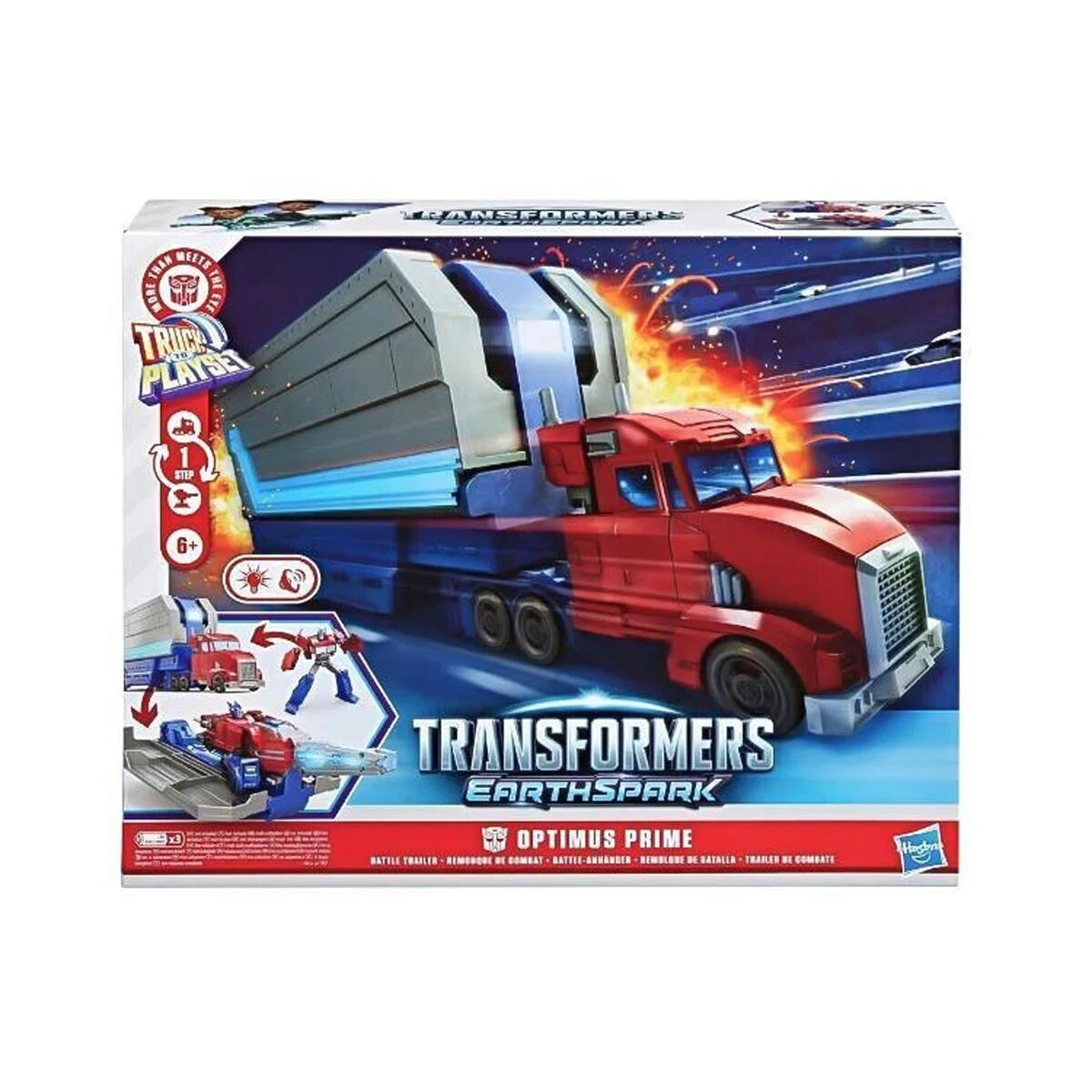 G0750 Transformers Earthspark Optimus Prime Savaş Tırı Oyun Seti görsel 5