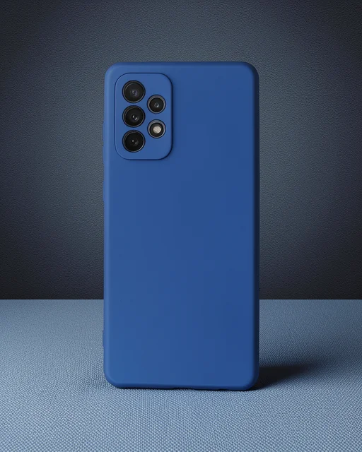 Samsung Galaxy A72 Kılıf First Silikon - Mavi