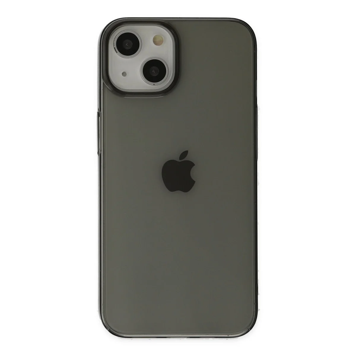 Apple İphone 14 Plus Kılıf Pc Sert Şeffaf Kapak - Siyah