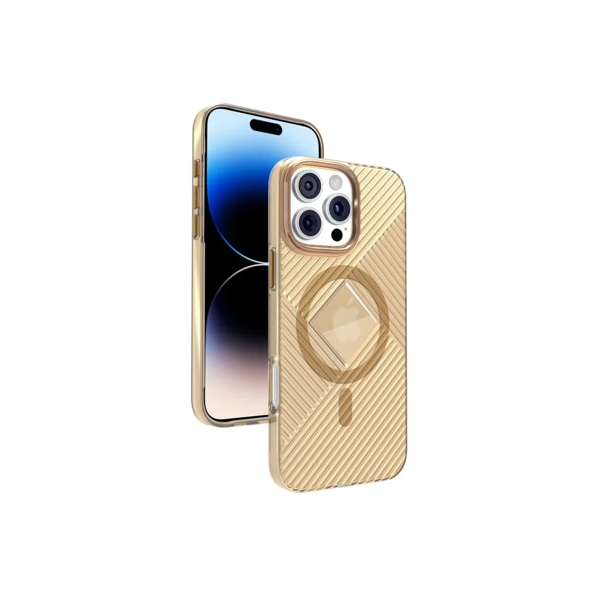 Joko Apple iPhone 16 Pro Max Stella PC Sert Magsafe Kılıf - Gold