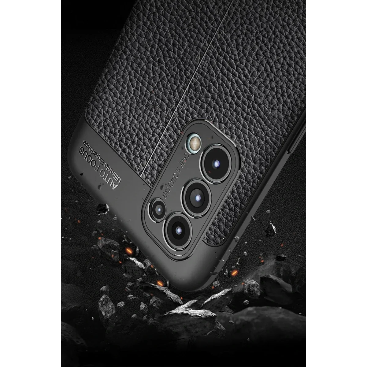 Oppo Reno 5 Kılıf Auto Focus Kapak - Kırmızı görsel 3