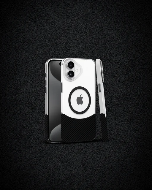 Joko Apple İphone 16 Plus Carbon Puzzle Magsafe Kapak - Siyah-2