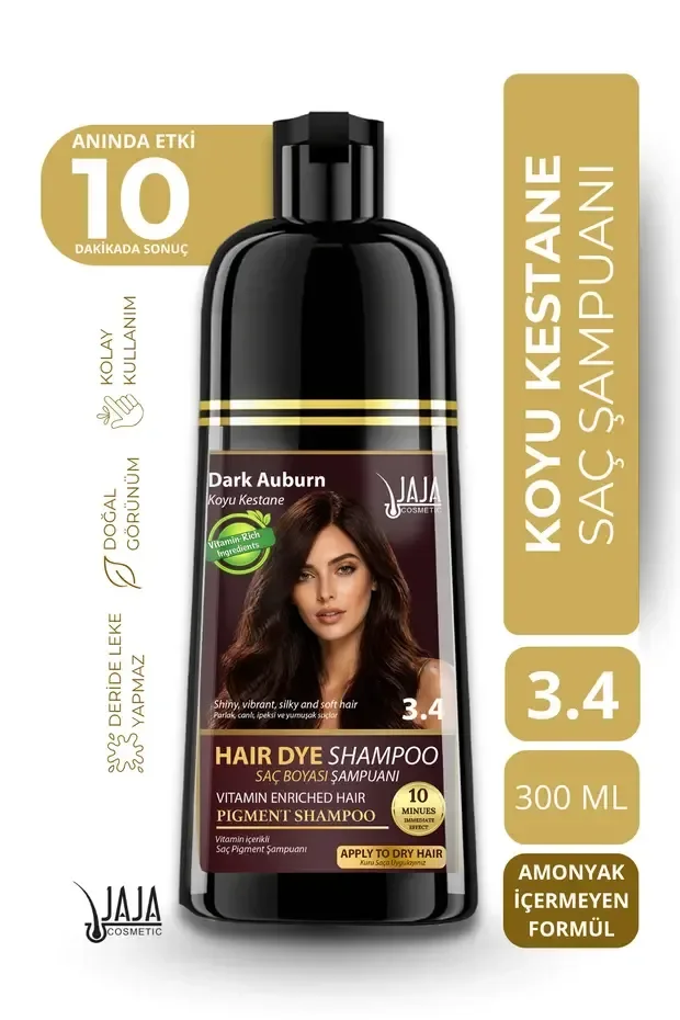 Saç Pigment Şampuanı 300 ML - 3.4 Koyu Kestane