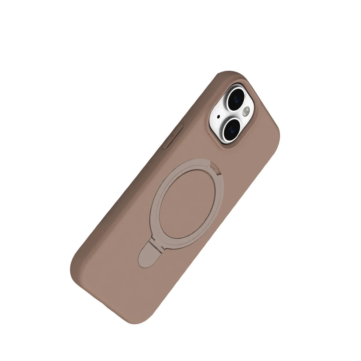 Apple İphone 14 Regal Magsafe Standlı Kapak - Çöl Titanyum görsel 3