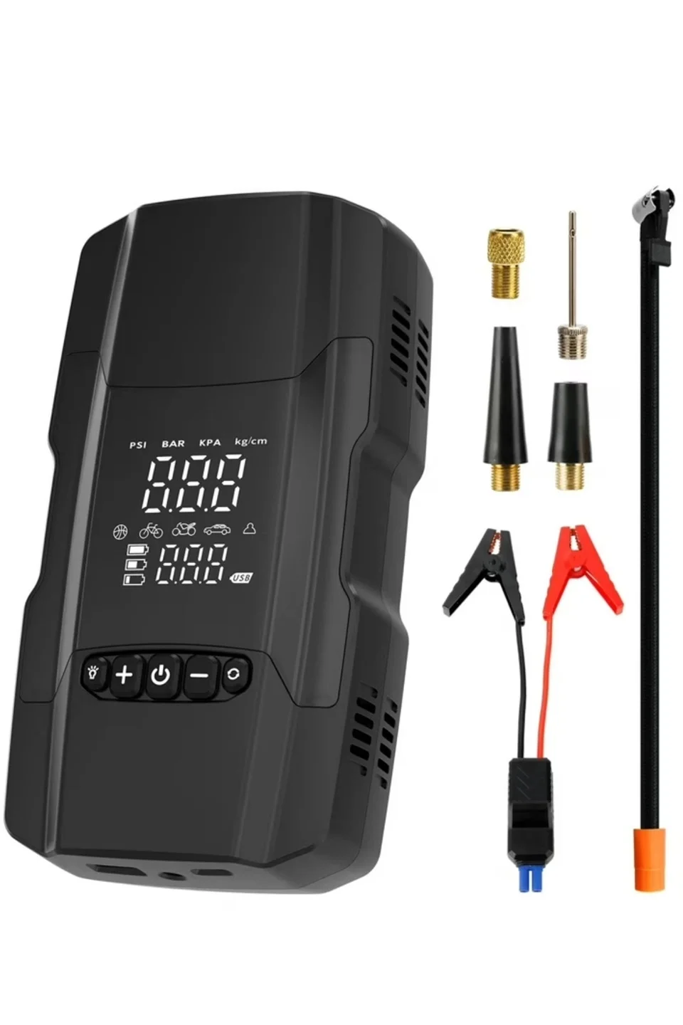 Şarjlı 10.000 Mah Akıllı Dijital Lastik Şişirme Pompası | 150 Psı | 12v Akü Şarj Takviyeli görsel 2