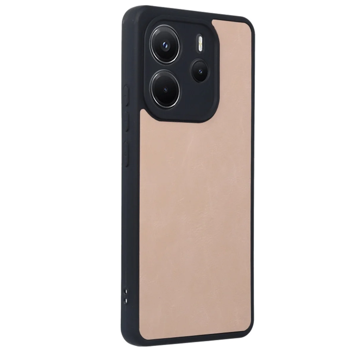 Xiaomi Redmi Note 14 4g Kılıf Aras Deri Kapak - Pudra görsel 3