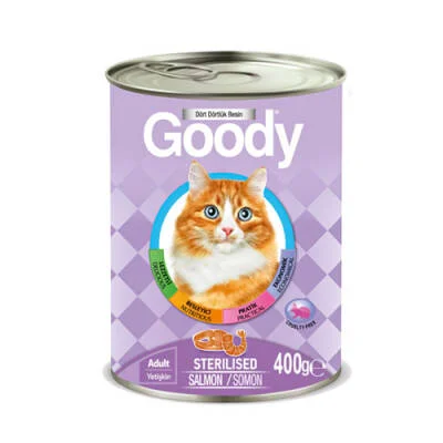 Somonlu Kısırlaştırılmış Kedi Konservesi 12 Adet 400 Gr