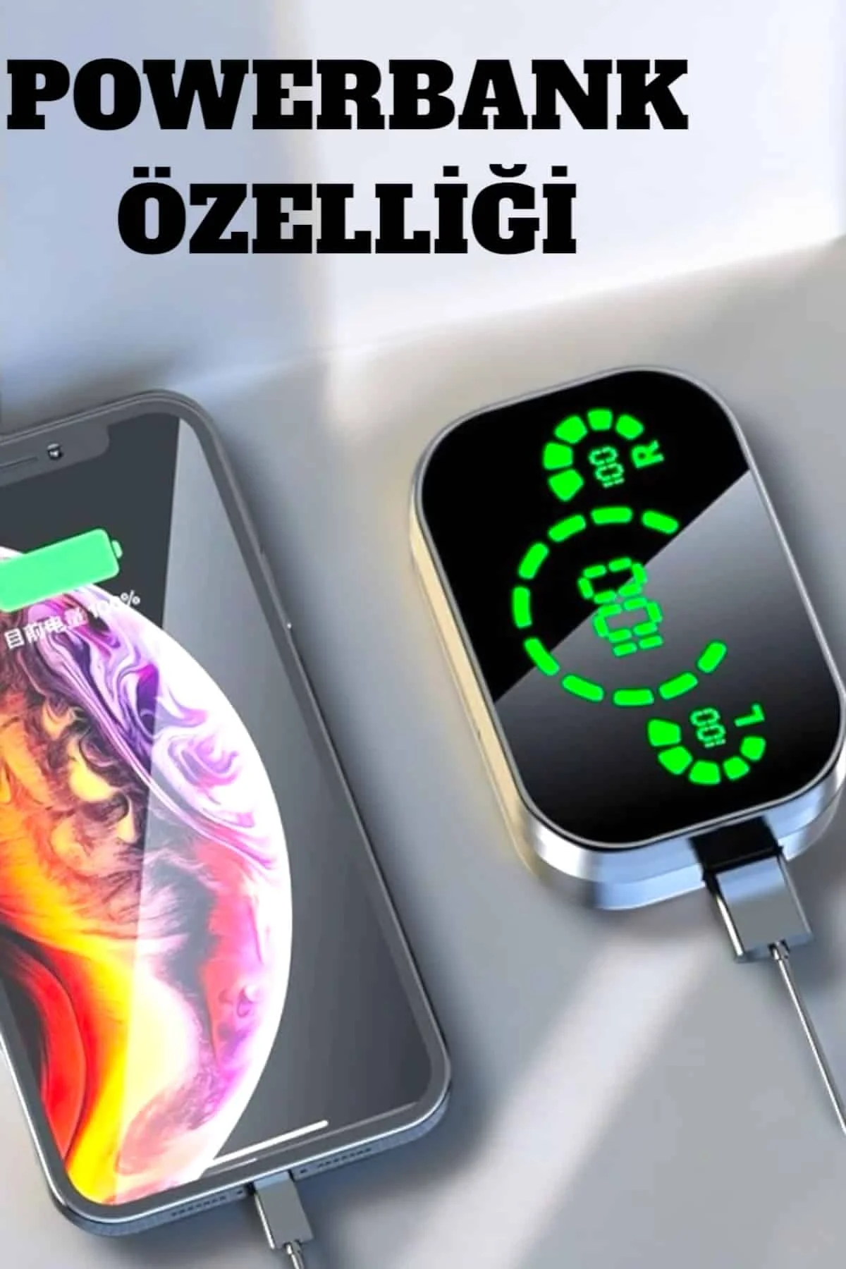 Bluetooth Kulaklık Çift Telefon Desteği ve Suya Dayanıklı Powerbankli görsel 4