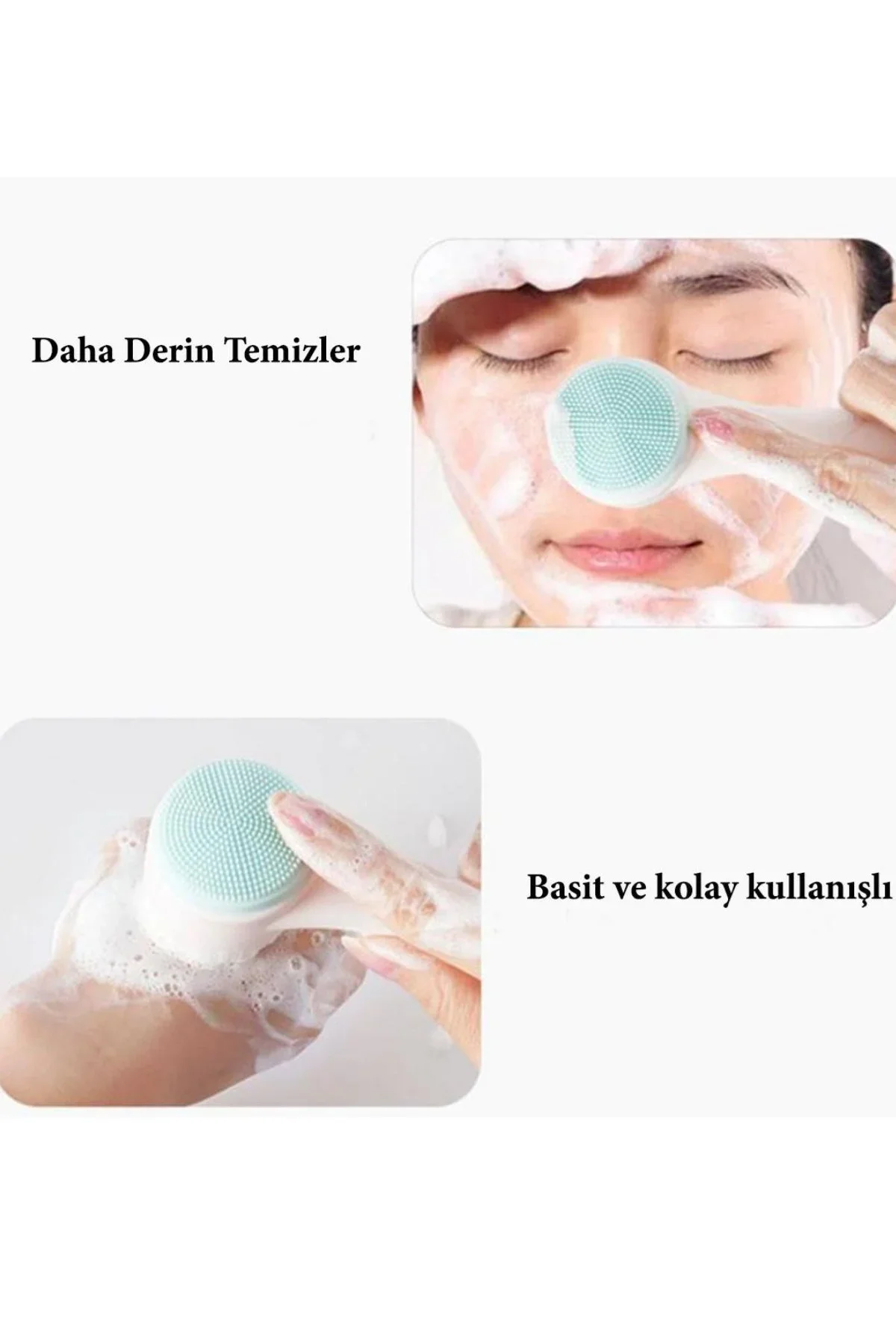 2li Set Çift Taraflı Cilt Tezleme Fırçası ve Yeşim Taşı Çift Taraflı Cilt Masaj Aleti görsel 8