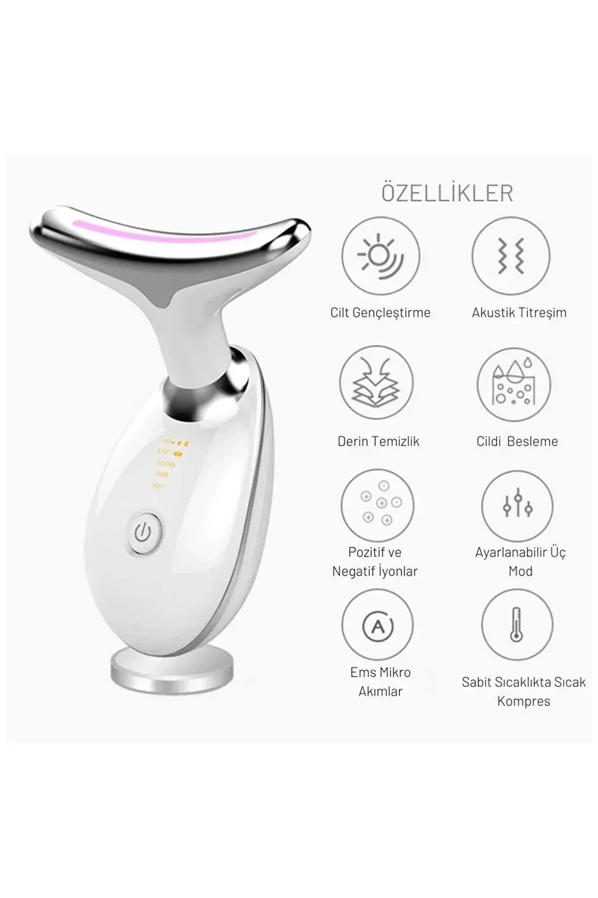 Yüz Ve Boyun Kırşıklık Giderici Ems Güzellik Cihazı ( Gıdık,sarkma,kırışıklık) görsel 4
