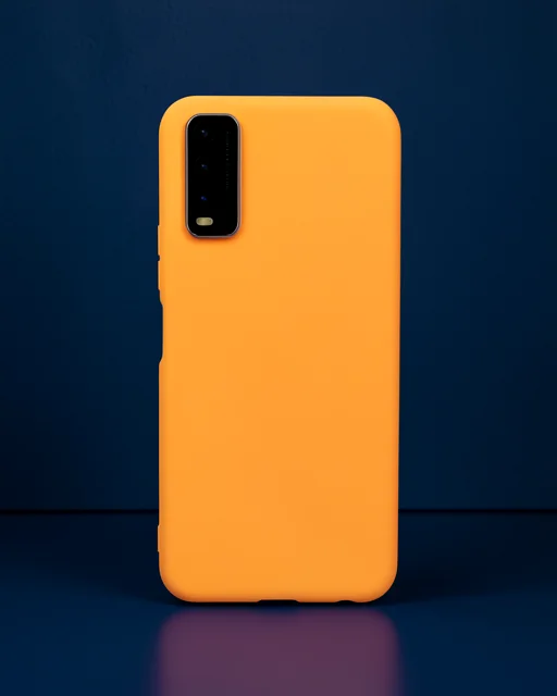 Vivo Y11s Kılıf Nano İçi Kadife Silikon - Turuncu