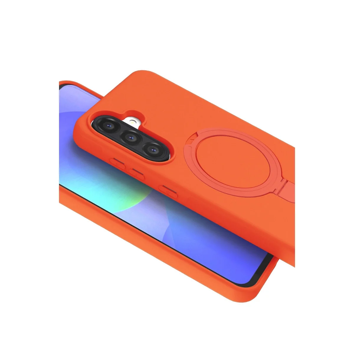 Samsung Galaxy A56 Regal Magsafe Standlı Kapak - Turuncu görsel 2