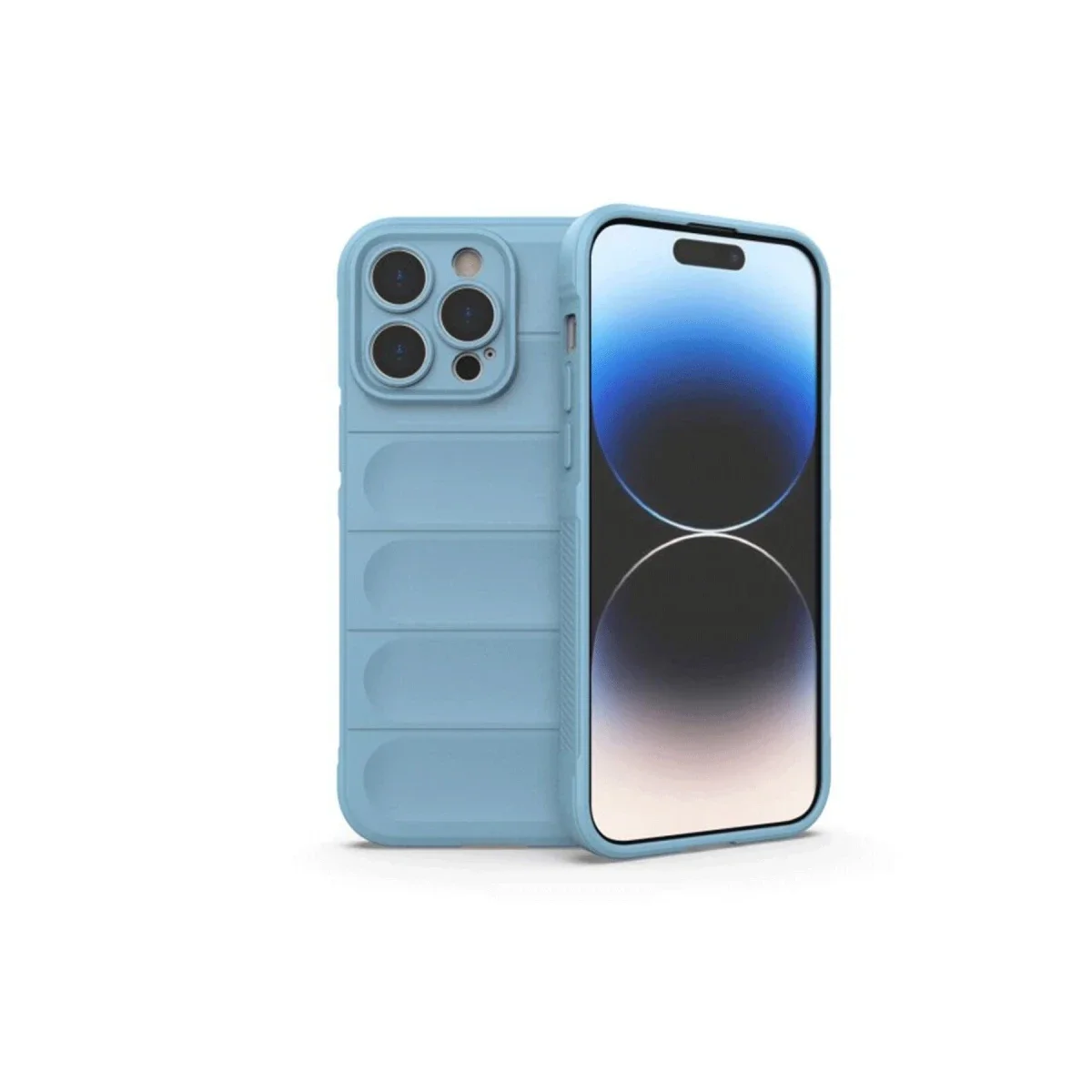 Apple iPhone 15 Pro Max Kılıf Optimum Silikon - Sky Blue