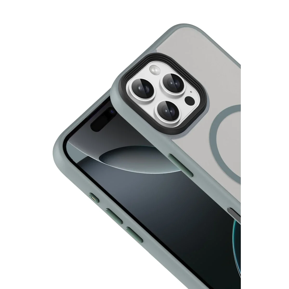 Joko Apple iPhone 16 Pro Max Megane Magsafe Kapak - Titan Gri görsel 2