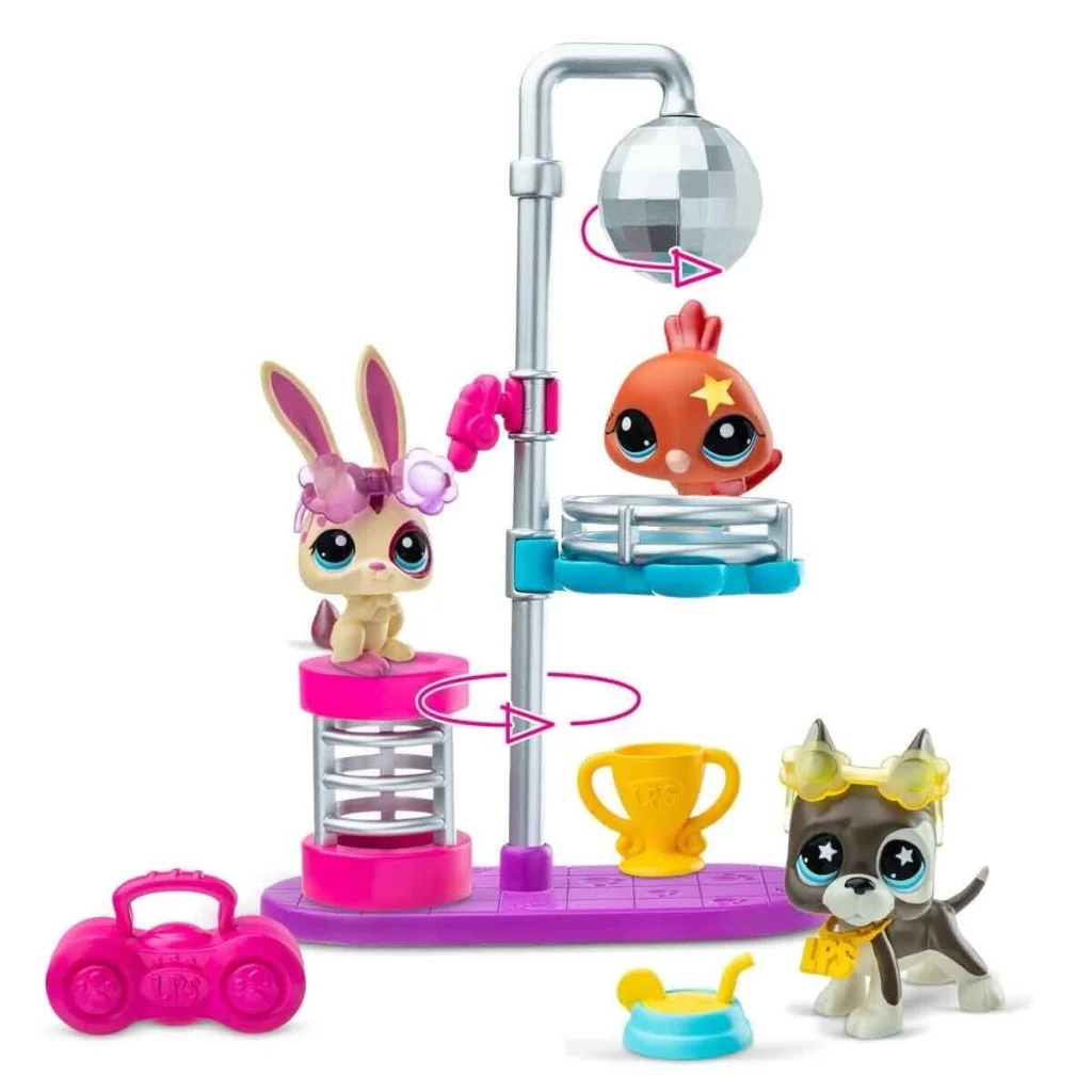 6377 Sun- Littlest Petshop Minişler Dısco Night Oyun Seti görsel 4