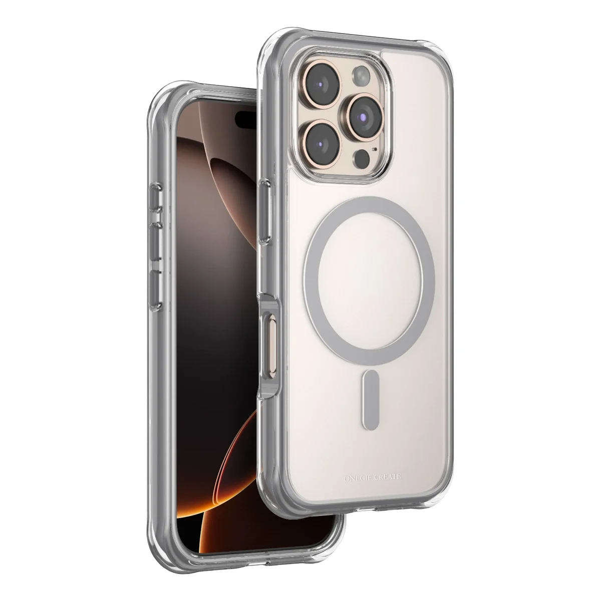 Onegif Apple İphone 16 Pro Max Hulk Magsafe Kapak - Titan Gri