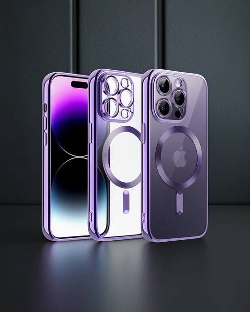 Apple İphone 13 Pro Max Kılıf Kross Magneticsafe Kapak - Mor