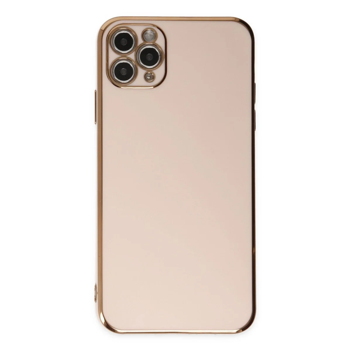 Apple İphone 11 Pro Max Kılıf Volet Silikon - Pembe görsel 2