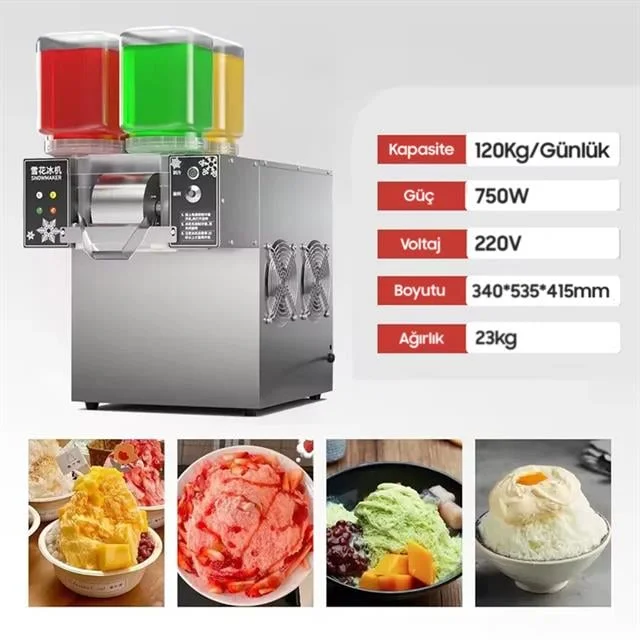 Jwbetter Kokteyl - Buz Kar Yapma Makinesi Ticari AC220V (ZB-XBJ124FZ) görsel 3