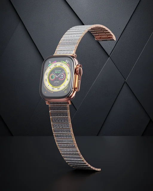 Apple Watch 38mm Made Metal Kordon (saat Değildir) - Gümüş-rose Gold