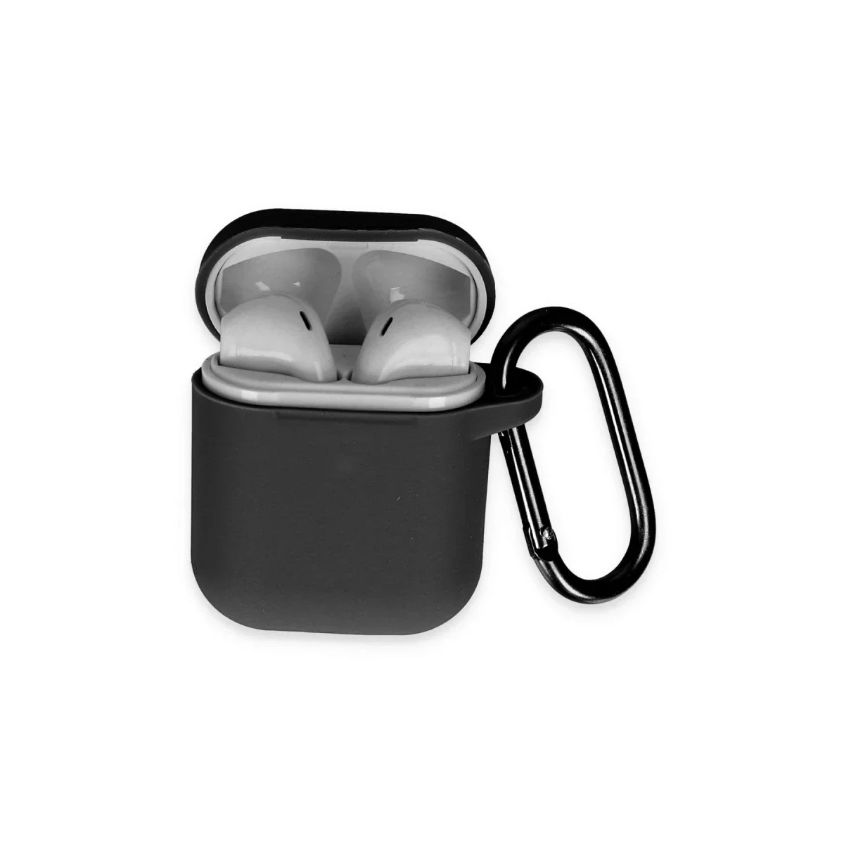 Apple Airpods 2 (2.nesil) Hang Kılıf - Siyah
