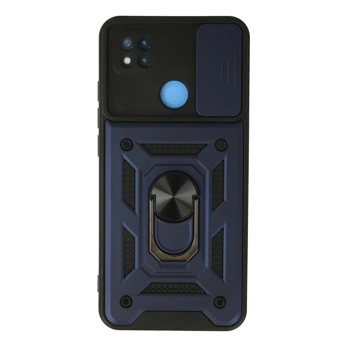Xiaomi Redmi 9C Kılıf Pars Lens Yüzüklü Silikon - Lacivert