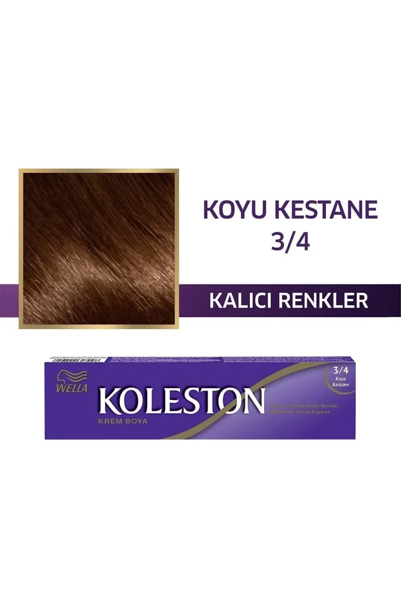 Koleston Single Saç Boyası - 3/4 Koyu Kestane