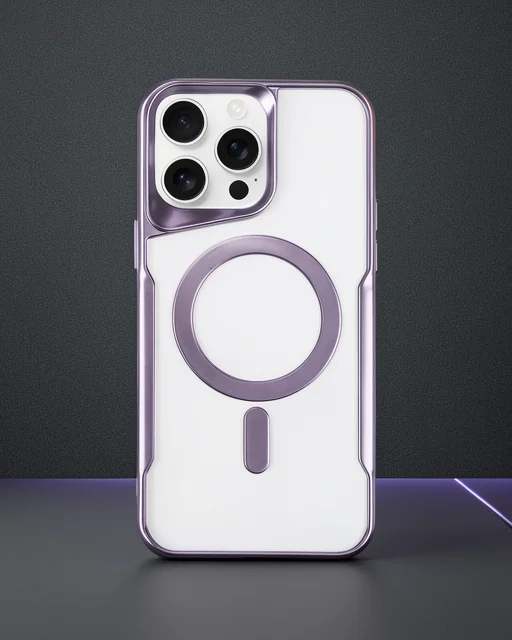 Apple İphone 16 Pro Max Kılıf Boyi Magsafe Silikon Kapak - Derin Mor