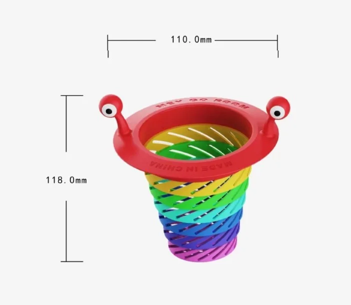 Renkli 6 Kademeli Lavabo Süzgeci görsel 2