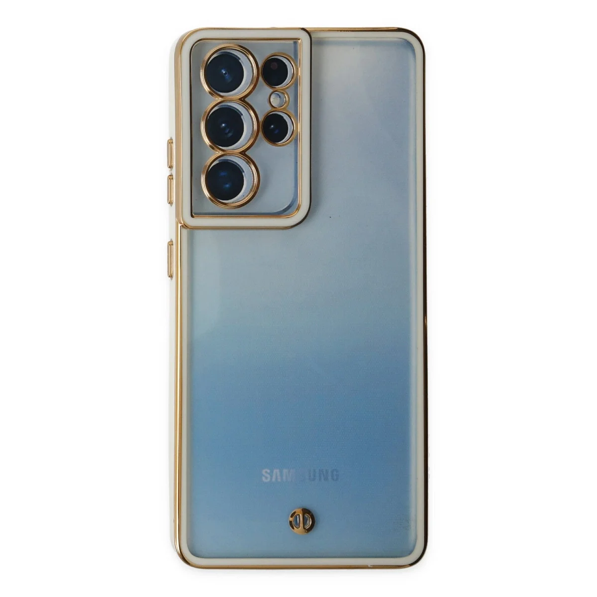 Samsung Galaxy S21 Ultra Kılıf Liva Lens Silikon - Beyaz görsel 2