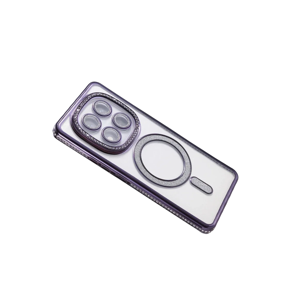 Xiaomi Redmi Note 14 Pro 5G Joke Simli Magneticsafe Kılıf - Derin Mor görsel 4
