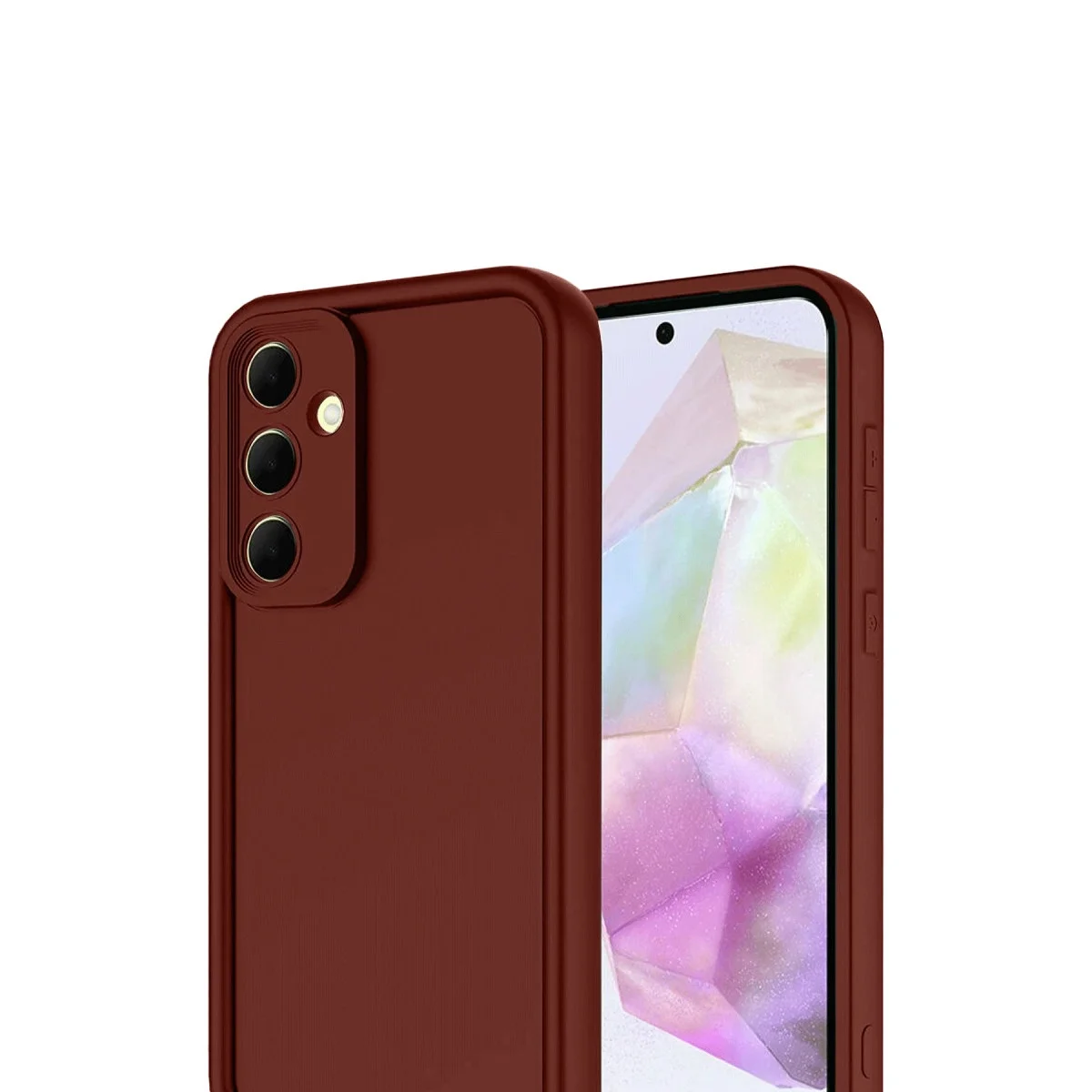 Samsung Galaxy A17 5g Viera Silikon - Bordo görsel 2