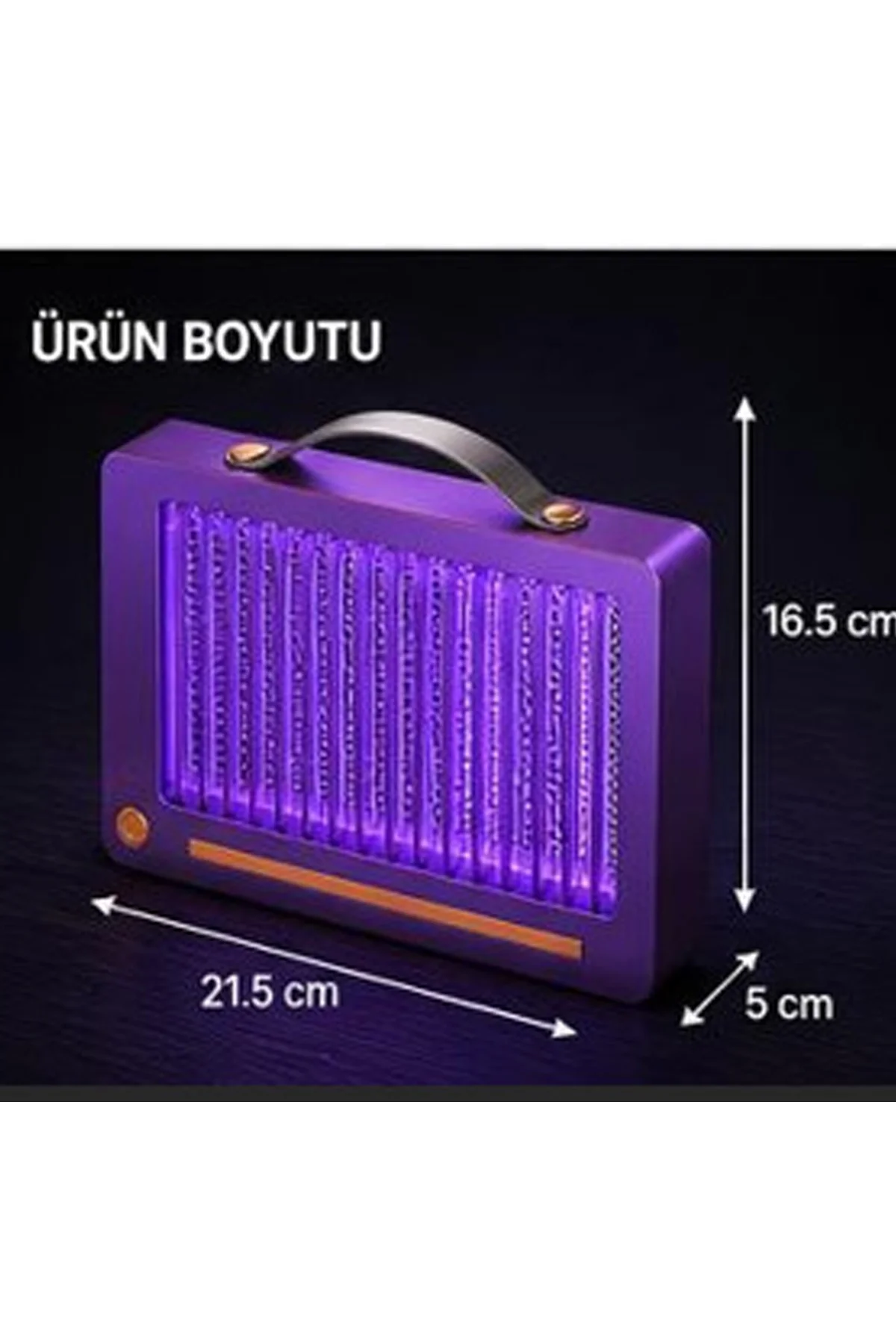 Elektrikli Sinek Öldürücü Lamba | Şarjlı, Sessiz, LED Işıklı Etkili Koruma görsel 5