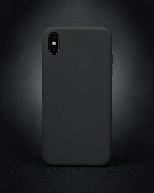 Apple İphone Xs Max Kılıf Nano İçi Kadife Silikon - Siyah