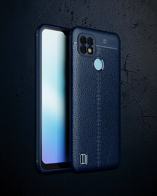 Realme C21 Kılıf Auto Focus Kapak - Lacivert