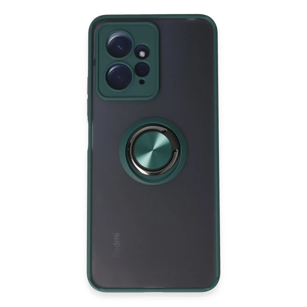 Xiaomi Redmi Note 12 4G Kılıf Montreal Yüzüklü Silikon Kapak - Yeşil