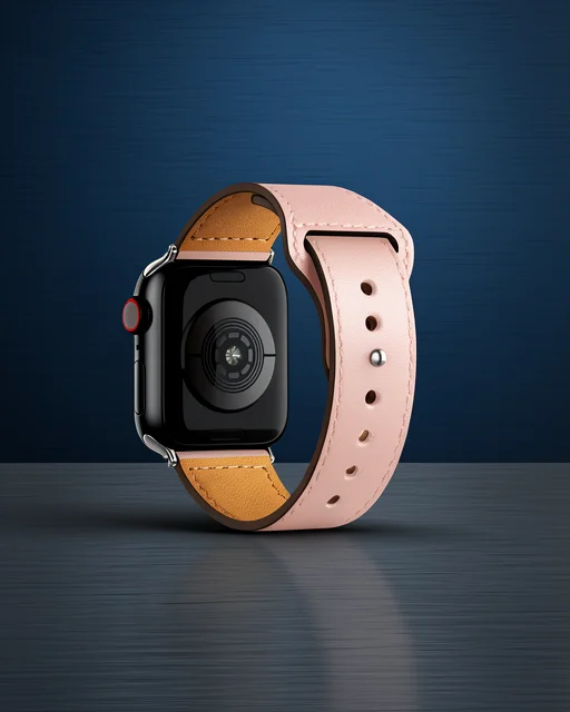 Apple Watch 42mm Kr415 Luaz Deri Kordon (saat Değildir) - Pembe